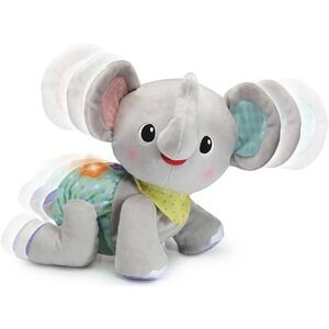 Bright Starts Giggle Gear Crawl Along Elephant‎ Musical Toy Encourages Crawling